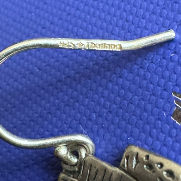 Silpada Sterling Silver And Brass Verdigris Elements Chandelier Earrings - Picture 3 of 5